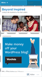 Mobile Screenshot of beyondinspired.wordpress.com