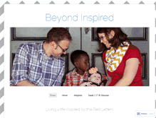 Tablet Screenshot of beyondinspired.wordpress.com