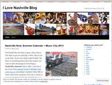 Tablet Screenshot of ilovenashvilleblog.wordpress.com