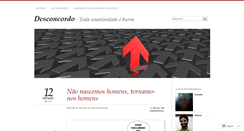 Desktop Screenshot of desconcordo.wordpress.com
