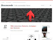 Tablet Screenshot of desconcordo.wordpress.com