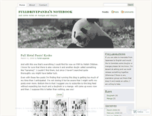 Tablet Screenshot of fulldrivepanda.wordpress.com