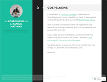 Tablet Screenshot of gospelnews.wordpress.com