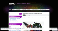 Desktop Screenshot of lupusj.wordpress.com