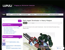 Tablet Screenshot of lupusj.wordpress.com
