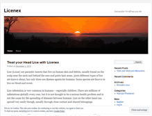 Tablet Screenshot of licenex.wordpress.com