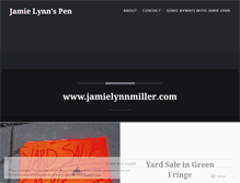 Tablet Screenshot of jamielynnmiller.wordpress.com