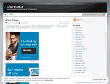 Tablet Screenshot of israelfootball.wordpress.com