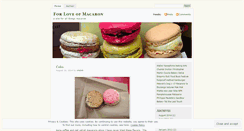 Desktop Screenshot of macaronlove.wordpress.com