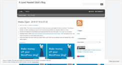 Desktop Screenshot of levelheadedidiot.wordpress.com