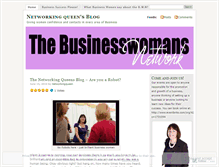 Tablet Screenshot of networkingqueen.wordpress.com