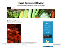 Tablet Screenshot of israelrestaurantreview.wordpress.com