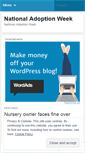 Mobile Screenshot of nationaladoptionweek.wordpress.com