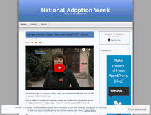 Tablet Screenshot of nationaladoptionweek.wordpress.com