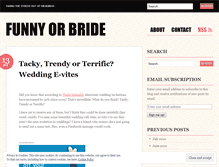 Tablet Screenshot of funnyorbride.wordpress.com