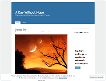 Tablet Screenshot of adaywithouthope.wordpress.com