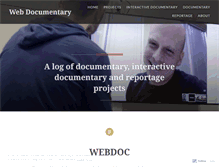 Tablet Screenshot of documentaryreportage.wordpress.com