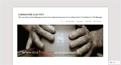 Desktop Screenshot of aminiatureclaypot.wordpress.com