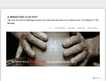Tablet Screenshot of aminiatureclaypot.wordpress.com