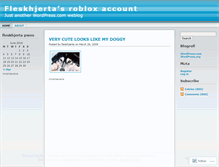 Tablet Screenshot of fleskhjerta.wordpress.com