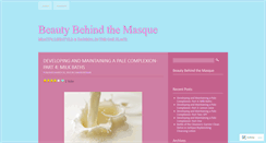 Desktop Screenshot of beautybehindthemasque.wordpress.com