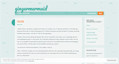 Desktop Screenshot of gingermermaid.wordpress.com