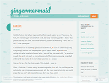 Tablet Screenshot of gingermermaid.wordpress.com