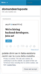 Mobile Screenshot of domandeerisposte.wordpress.com