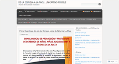 Desktop Screenshot of delaescuelaalafacu.wordpress.com