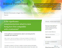 Tablet Screenshot of biblicalpersonhood.wordpress.com