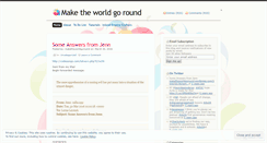 Desktop Screenshot of maketheworldgoround.wordpress.com