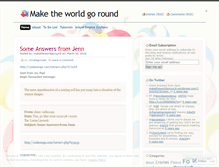 Tablet Screenshot of maketheworldgoround.wordpress.com