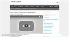 Desktop Screenshot of musicblitz101.wordpress.com