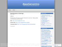 Tablet Screenshot of massgenomics.wordpress.com
