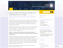 Tablet Screenshot of apadweb.wordpress.com
