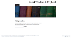 Desktop Screenshot of geertwilders.wordpress.com
