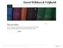 Tablet Screenshot of geertwilders.wordpress.com