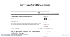 Desktop Screenshot of drwaqipedia.wordpress.com