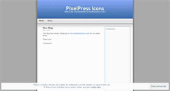 Desktop Screenshot of pixelpressicons.wordpress.com