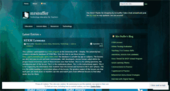 Desktop Screenshot of mrsnuffer.wordpress.com