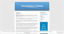 Desktop Screenshot of famatotalaqui.wordpress.com