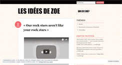 Desktop Screenshot of lesideesdezoe.wordpress.com