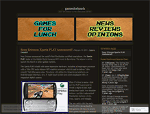 Tablet Screenshot of gamesforlunch.wordpress.com