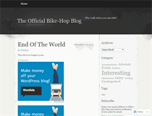 Tablet Screenshot of bikehop.wordpress.com