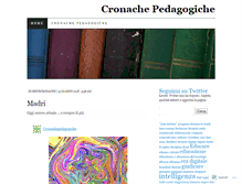 Tablet Screenshot of cronachepedagogiche.wordpress.com