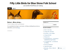 Tablet Screenshot of 50littlebirds.wordpress.com