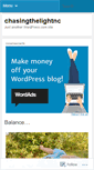 Mobile Screenshot of chasingthelightnc.wordpress.com