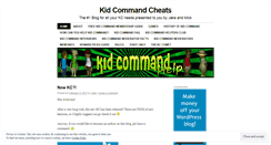 Desktop Screenshot of kidcommandcheats.wordpress.com