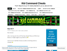 Tablet Screenshot of kidcommandcheats.wordpress.com