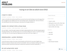 Tablet Screenshot of adultproblems.wordpress.com